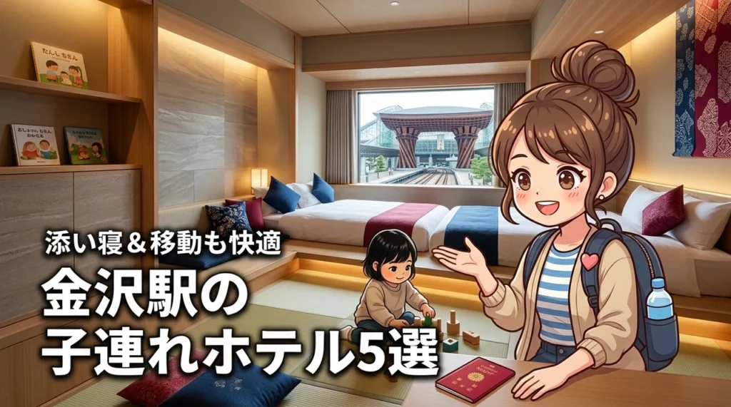 金沢駅で子連れ向けのホテルはどこが良い？添い寝や移動のしやすさで選ぶおすすめ5選