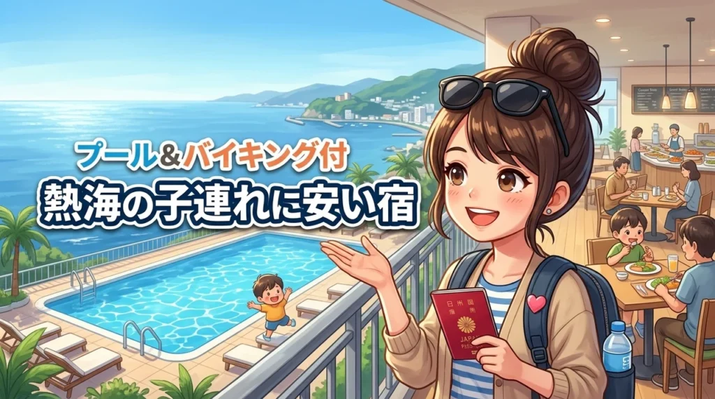 熱海で子連れに安いホテルはどこ？バイキングやプールが人気の宿を厳選紹介