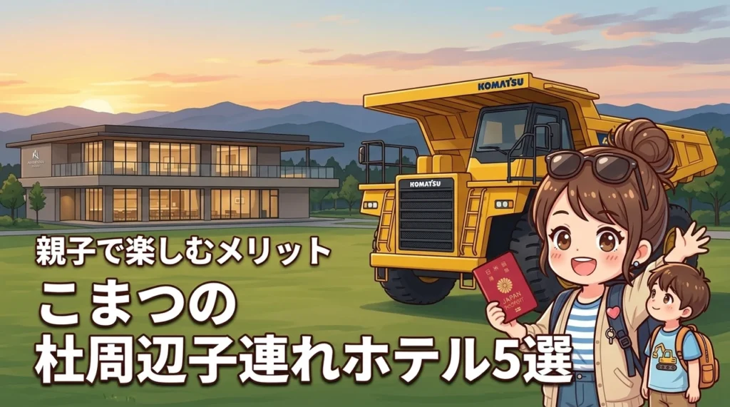 こまつの杜周辺の子連れにおすすめなホテル5選！親子で満喫するメリットも紹介