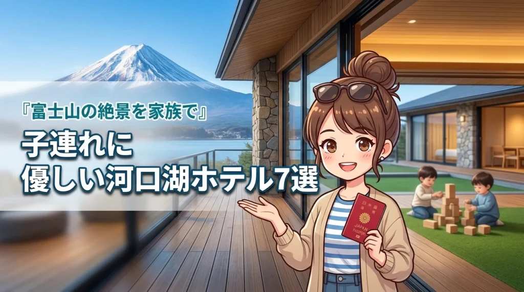 【富士山の絶景】子連れに優しい河口湖のホテル7選！家族旅行の正解はここ
