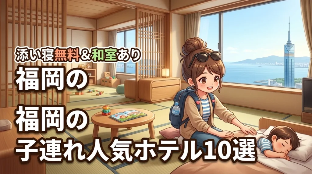 福岡で子連れに人気のホテルはここ！添い寝無料や和室ありの失敗しない厳選10宿
