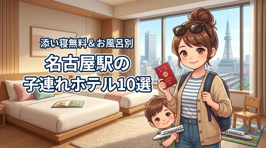 名古屋駅の子連れにおすすめなホテル10選！添い寝無料やバストイレ別の宿を厳選