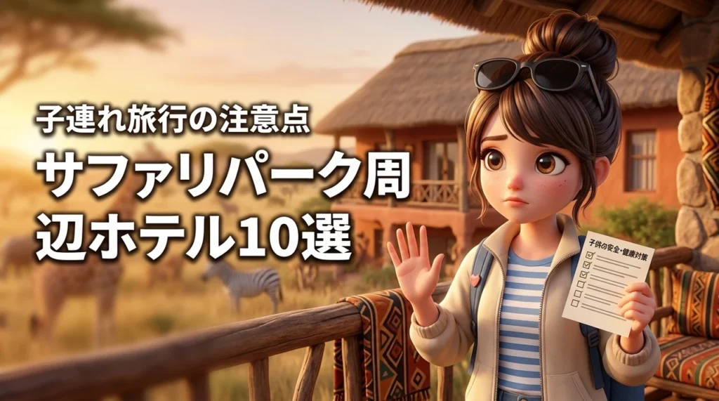 【決定版】サファリパーク近くのホテル10選！子連れ旅行のメリットと注意点（記事のアイキャッチ画像）