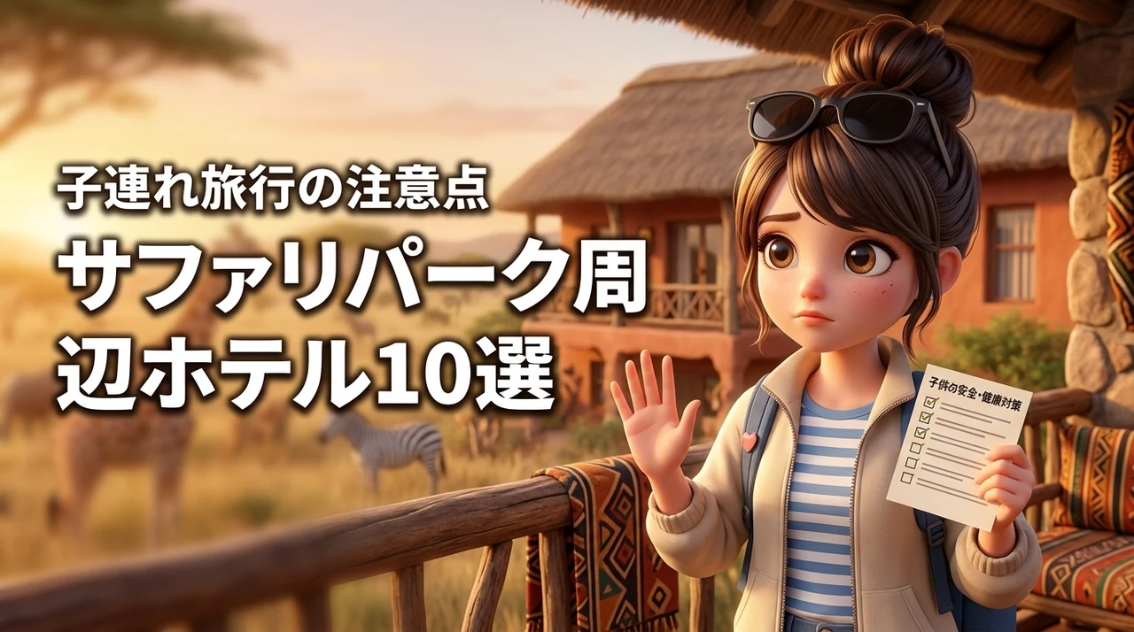 【決定版】サファリパーク近くのホテル10選！子連れ旅行のメリットと注意点（記事のアイキャッチ画像）