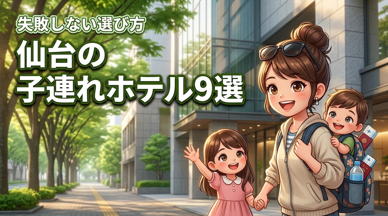 仙台市内のホテルに子連れで泊まるならここ!おすすめ9選と失敗しない選び方のコツ(記事のアイキャッチ画像)